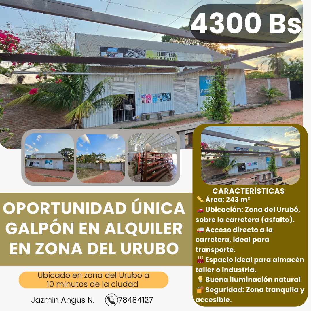 Galpón GALPON AMPLIO EN ZONA URUBO  Foto 7