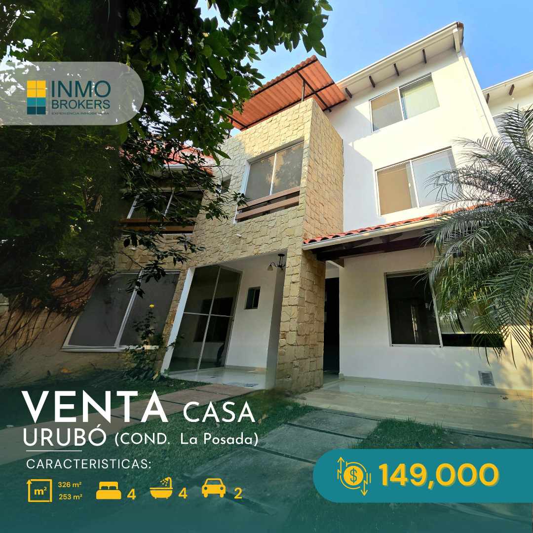 Casa en VentaURUBÓ 
Condominio LA POSADA 4 dormitorios 3 baños  Foto 1