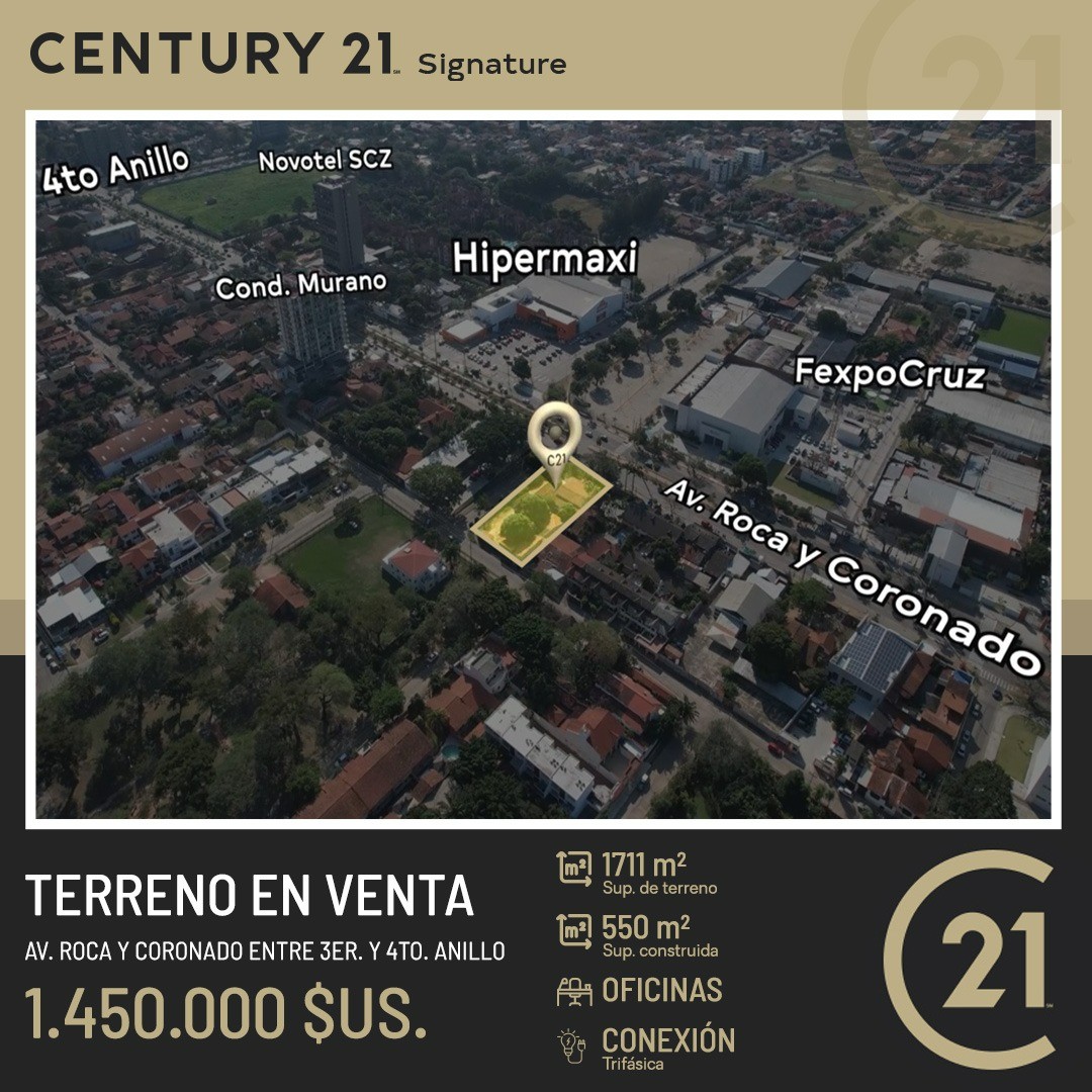 Terreno TERRENO CON OFICINAS EN VENTA - Av. ROCA Y CORONADO ENTRE 3ER Y 4TO ANILLO Foto 14