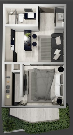 Departamento en VentaEdificio Habita, Avenida Beni entre 5to y 6to Anillo 1 dormitorios 1 baños  Foto 10