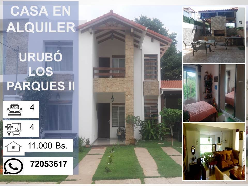 Casa en AlquilerCondominio Los Parques 2 4 dormitorios 4 baños 2 parqueos Foto 1