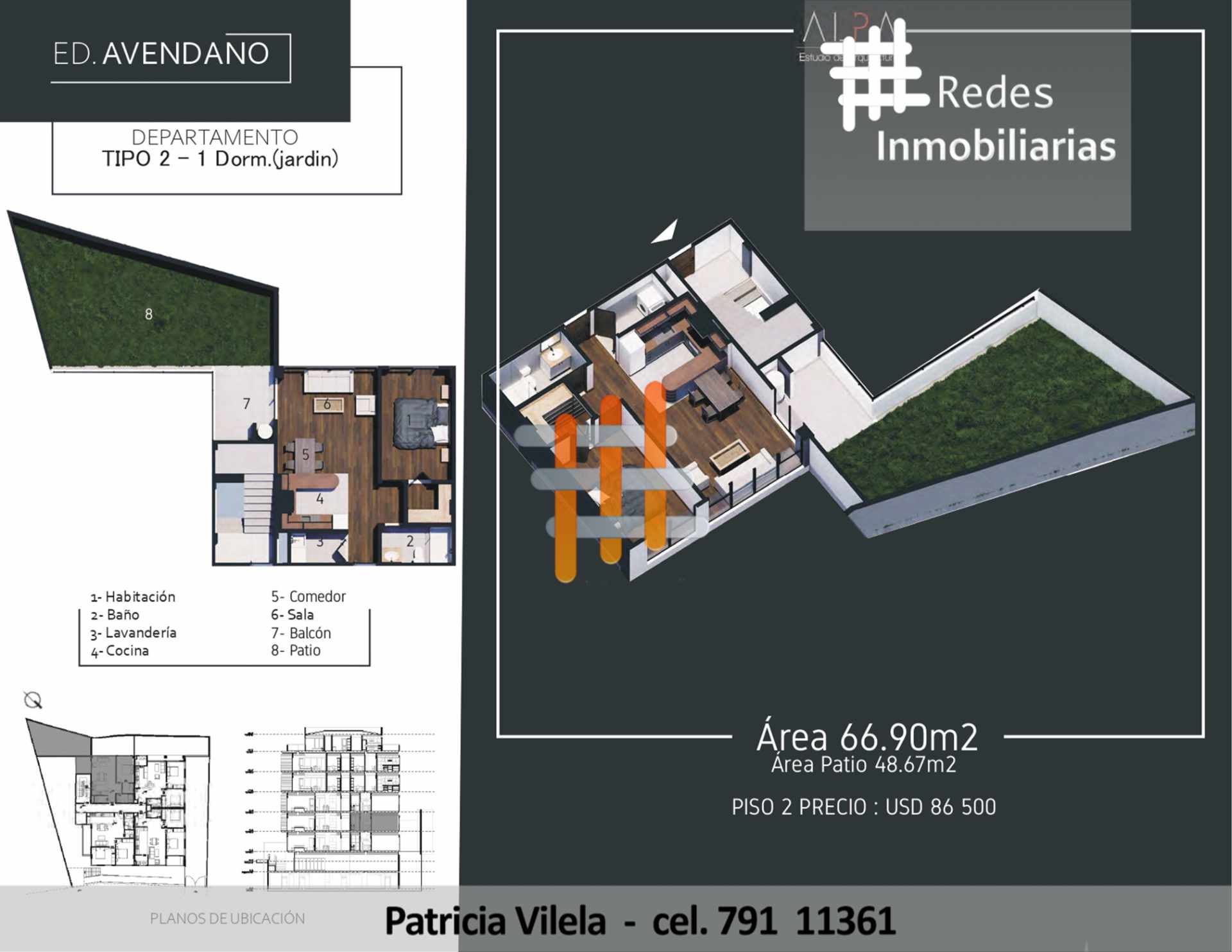 Departamento en VentaHERMOSOS DEPARTAMENTOS A ESTRENAR EN LA ZONA SUR - 1, 2 Y 3 DORMITORIOS 2 dormitorios 1 baños  Foto 12