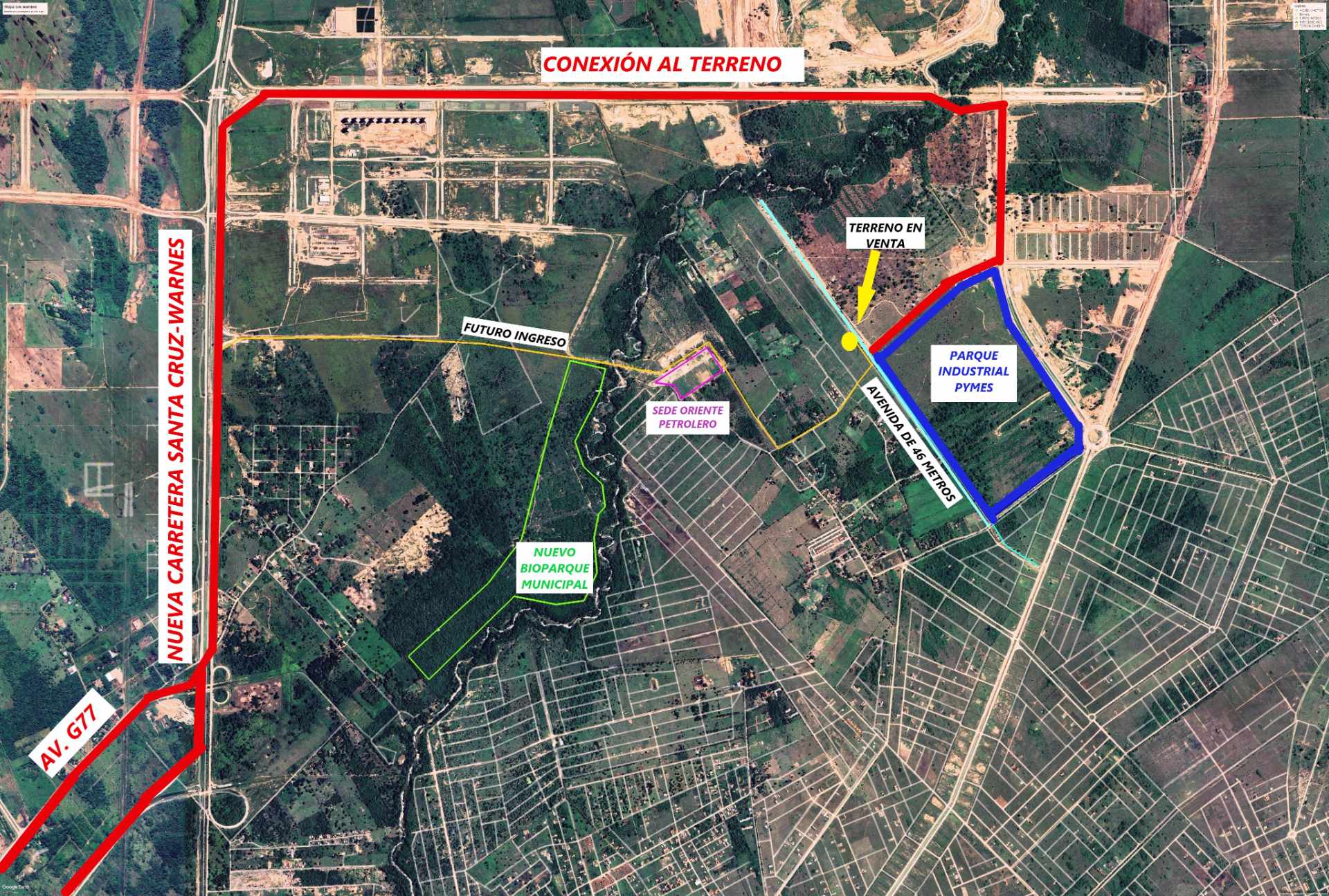 Terreno en VentaZona Nor-Este al lado de la Nueva Santa Cruz-Al lado del pymes y cerca del bioparque Foto 5