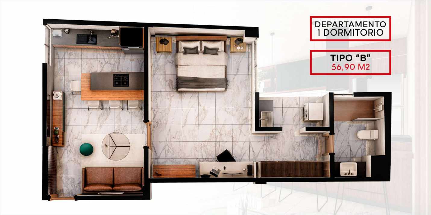 Departamento en VentaEntre Av. Beni y Alemana. Calle Sofía Rodriguez
 Foto 2