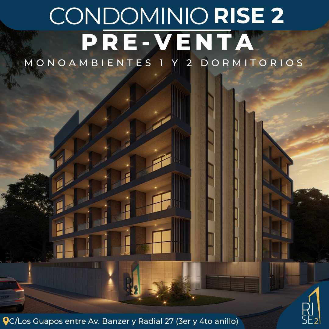 Departamento en VentaAv. Banzer y Radial 27 3er anillo Condominio Rise 2 Foto 2