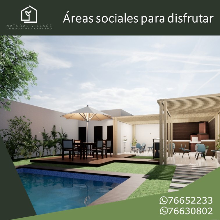 Casa Casas 3 Dormitorios Condominio Natural Village (Av. Banzer y Km 8.5 entrando 6 km por Mainter) Foto 3