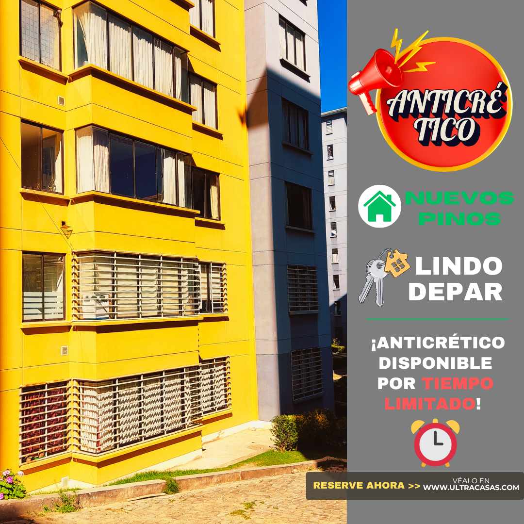 Departamento en Anticrético🏡 [OPORTUNIDAD ÚNICA] DEPARTAMENTO EN ANTICRÉTICO en la céntrica Zona de 