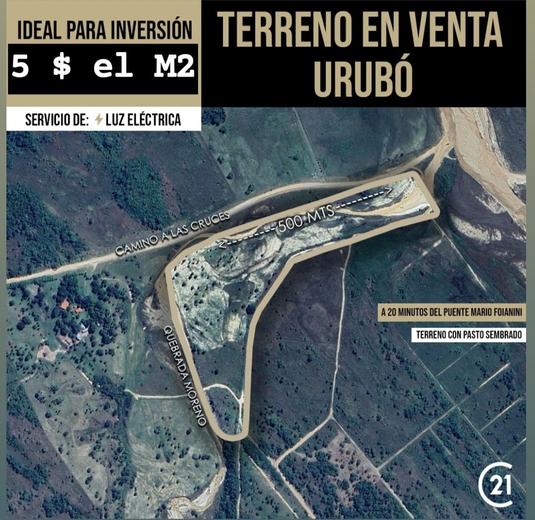 Terreno en VentaURUBO A 25 MIN DEL PUENTE MARIO FOIANINI    Foto 3