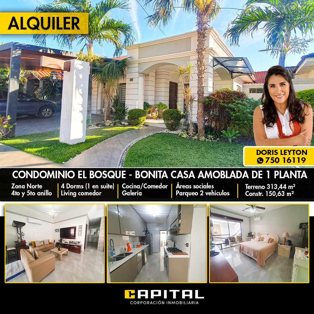 Casa CASA AMOBLADA EN ALQUILER EN CONDOMINIO AL NORTE Foto 1