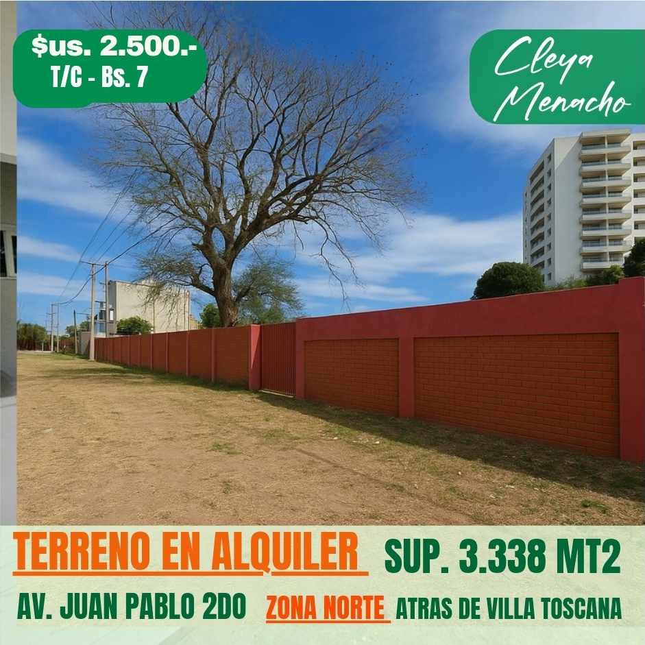 Terreno Av. Juan Pablo II- Atrás Cond. Villa Toscana  Foto 1