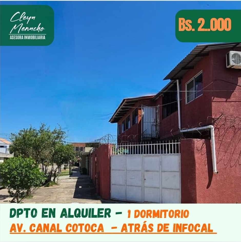 Departamento en Entre 2do y 3er anillo Este en Santa Cruz de la Sierra 1 dormitorios 1 baños 1 parqueos Foto 1