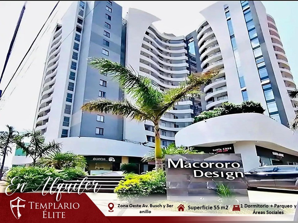 Departamento en Equipetrol en Santa Cruz de la Sierra 1 dormitorios 1 baños  Foto 2