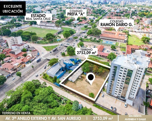Terreno en VentaAV. SAN AURELIO Y 3ER ANILLO!!! Sobre AVENIDA!! Foto 4