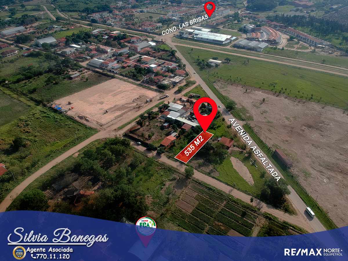 Terreno Zona Norte. Av. Banzer, entrando por La Chonta, pasando el Cond. Las Brisas y Triplex, a media cuadra de avenida asfaltada.Al frente del comedor de la Facultad de Ciencias Agrícolas UAGRM Foto 10