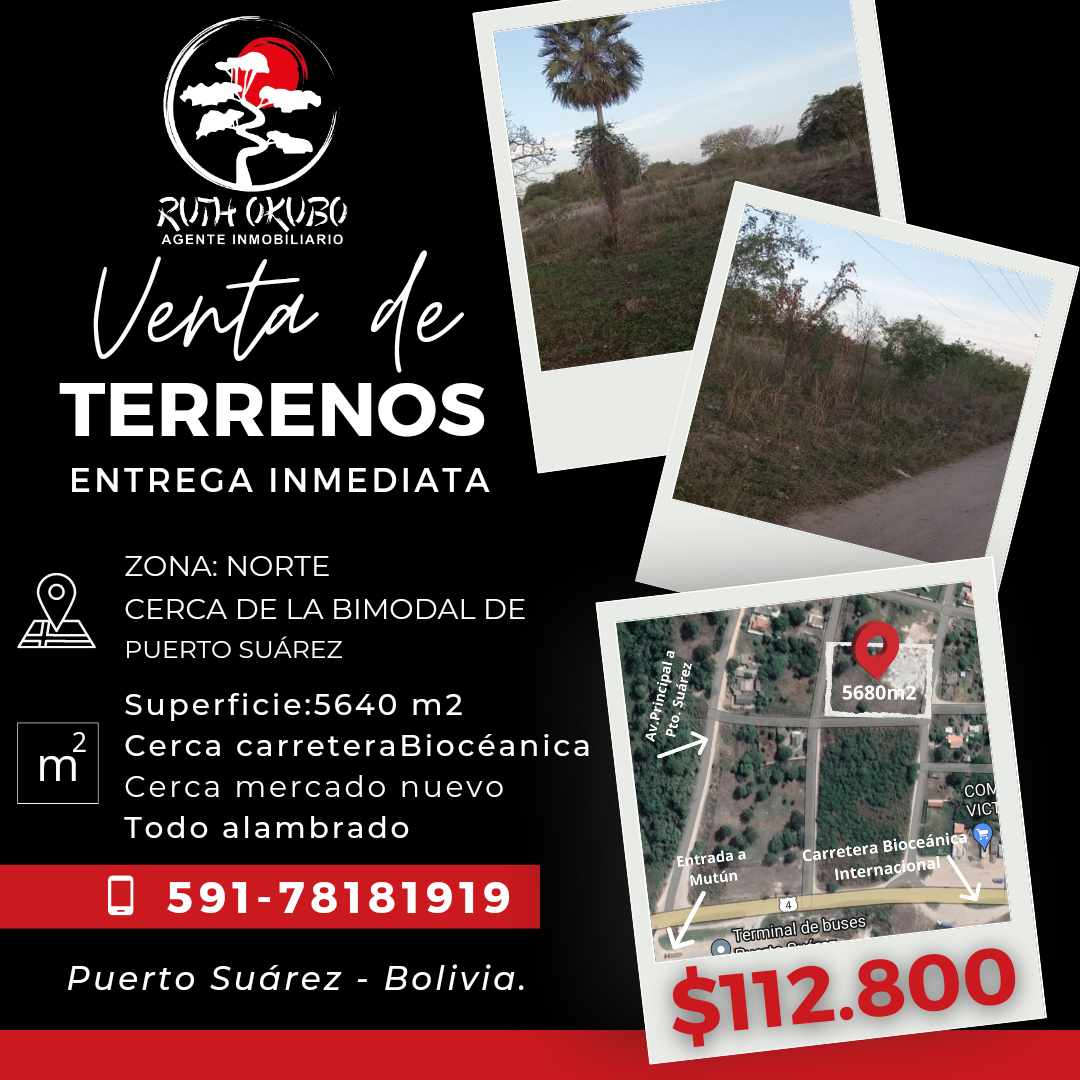 Terreno en VentaLocalidad: Puerto Suárez - Barrio: 3 de Mayo
Puerto Suárez - Bolivia. Foto 1