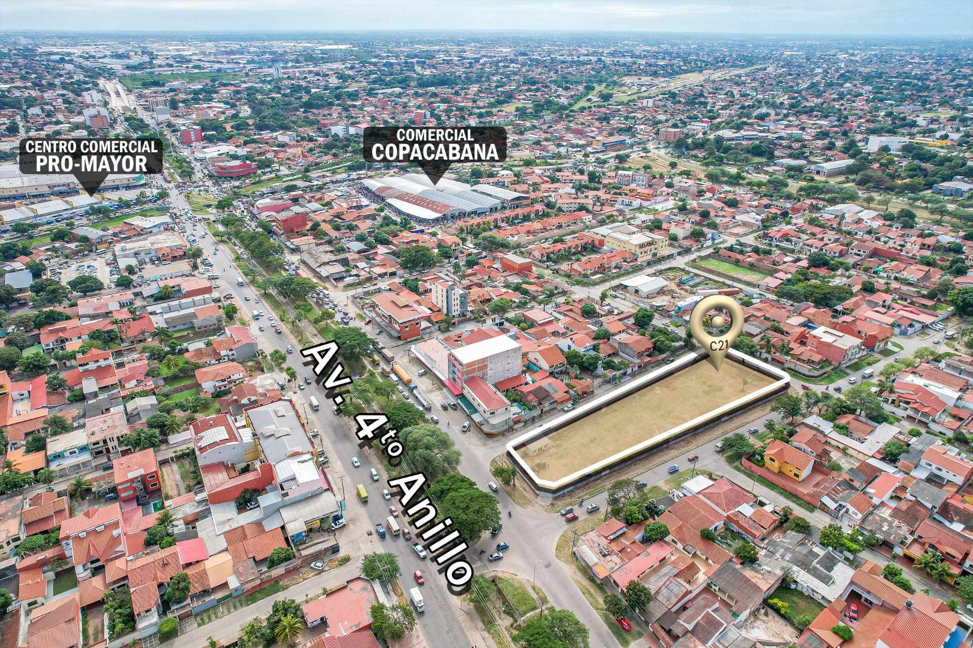 Terreno en VentaSOBRE 4TO ANILLO AV. CUMAVI Y 3 PASOS AL FRENTE    Foto 2