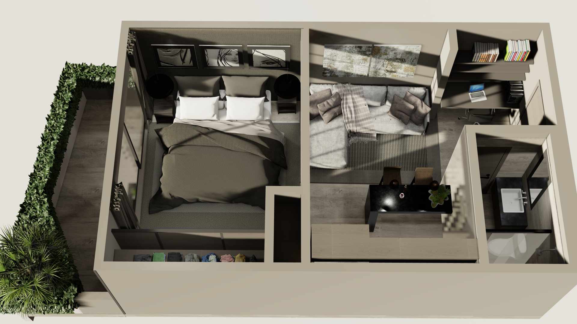 Departamento en VentaEdificio Habita, Avenida Beni entre 5to y 6to Anillo 1 dormitorios 1 baños  Foto 7