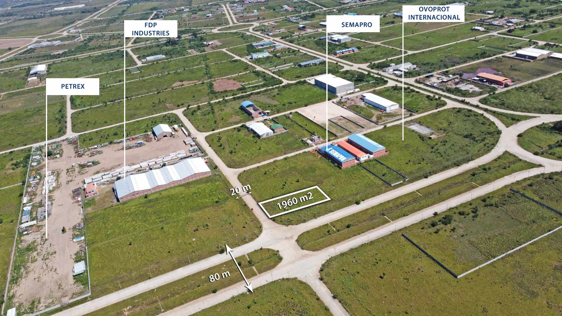 Terreno en Parque Industrial Latinoamericano en Warnes    Foto 1