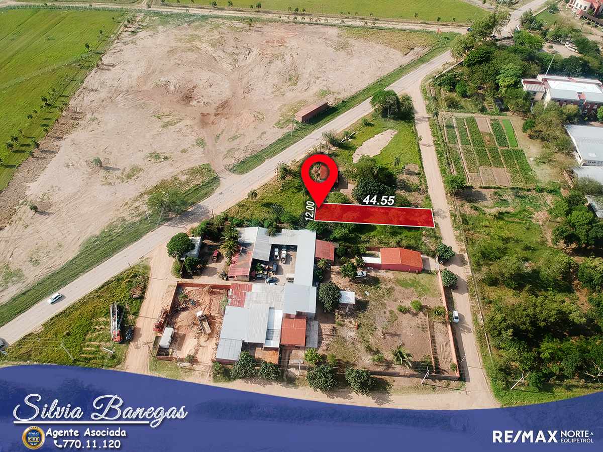 Terreno Zona Norte. Av. Banzer, entrando por La Chonta, pasando el Cond. Las Brisas y Triplex, a media cuadra de avenida asfaltada.Al frente del comedor de la Facultad de Ciencias Agrícolas UAGRM Foto 1