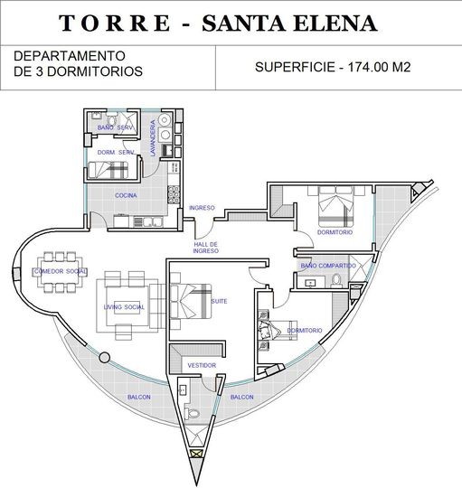 Departamento en Equipetrol en Santa Cruz de la Sierra 3 dormitorios 3 baños 3 parqueos Foto 16