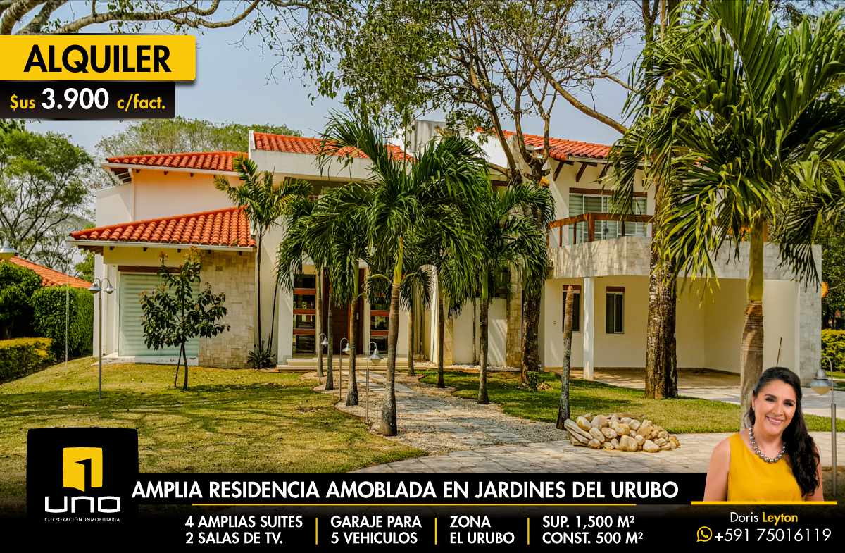 Casa en Urubó en Santa Cruz de la Sierra 4 dormitorios 6 baños 5 parqueos Foto 1
