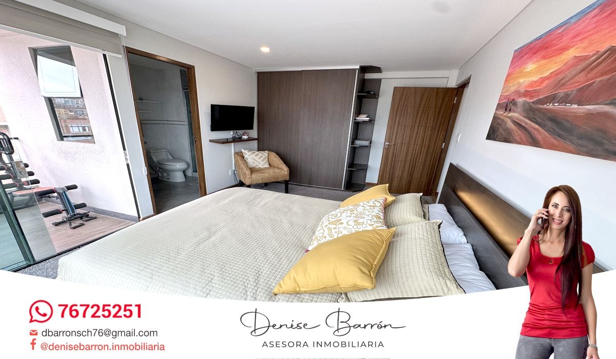 Departamento en VentaAlto Calacoto, Calle 37, Bello Depto 2d en suite en venta 2 dormitorios 3 baños 1 parqueos Foto 6