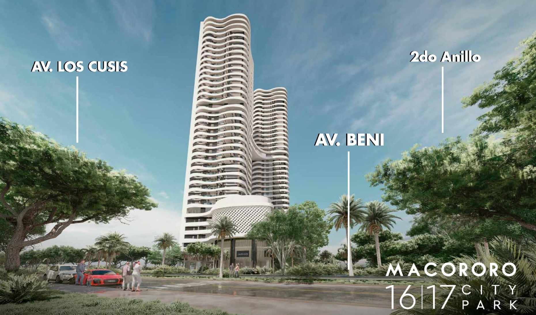 Departamento en VentaAvenida Beni 2do anillo  MACORORÓ 16/17 PARK CITY 3 dormitorios 3 baños 1 parqueos Foto 14