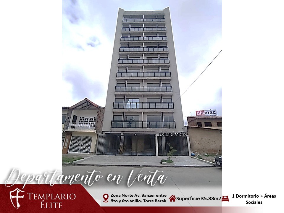 Departamento en Entre 5to y 6to anillo Norte en Santa Cruz de la Sierra 1 dormitorios 1 baños  Foto 1