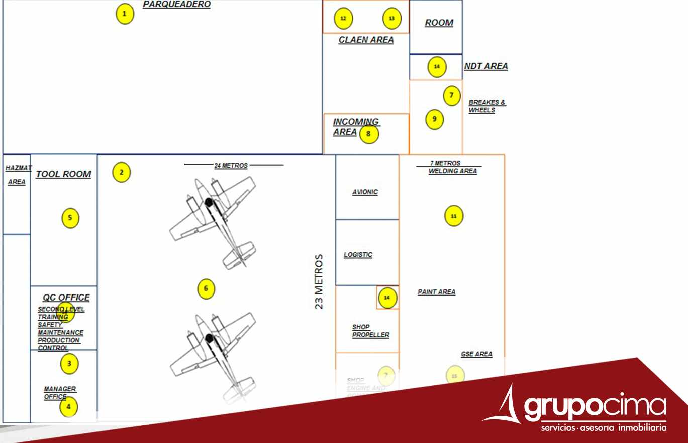 Oficina en VentaZ/ SUR HANGAR AEROPUERTO EL TROMPILLO 10 dormitorios 4 baños 6 parqueos Foto 7