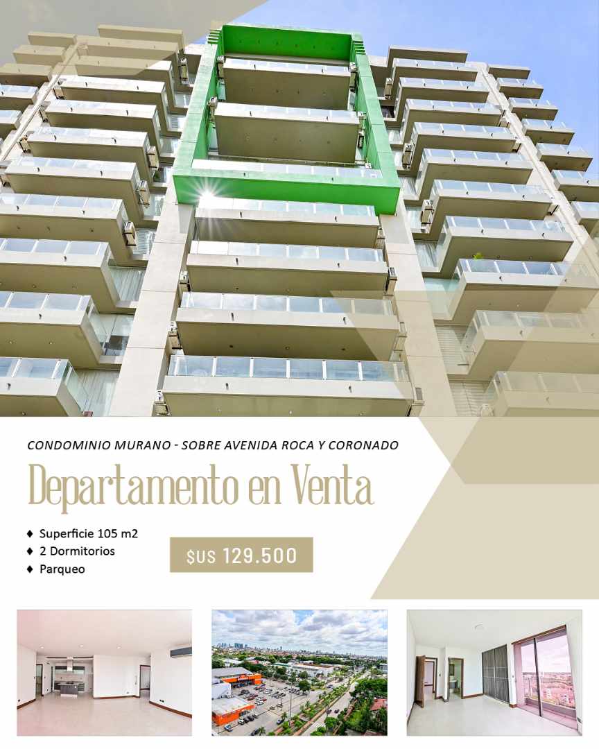Departamento en VentaEDIF MURANO ROCA Y CORONADO 2 dormitorios 3 baños 1 parqueos Foto 22