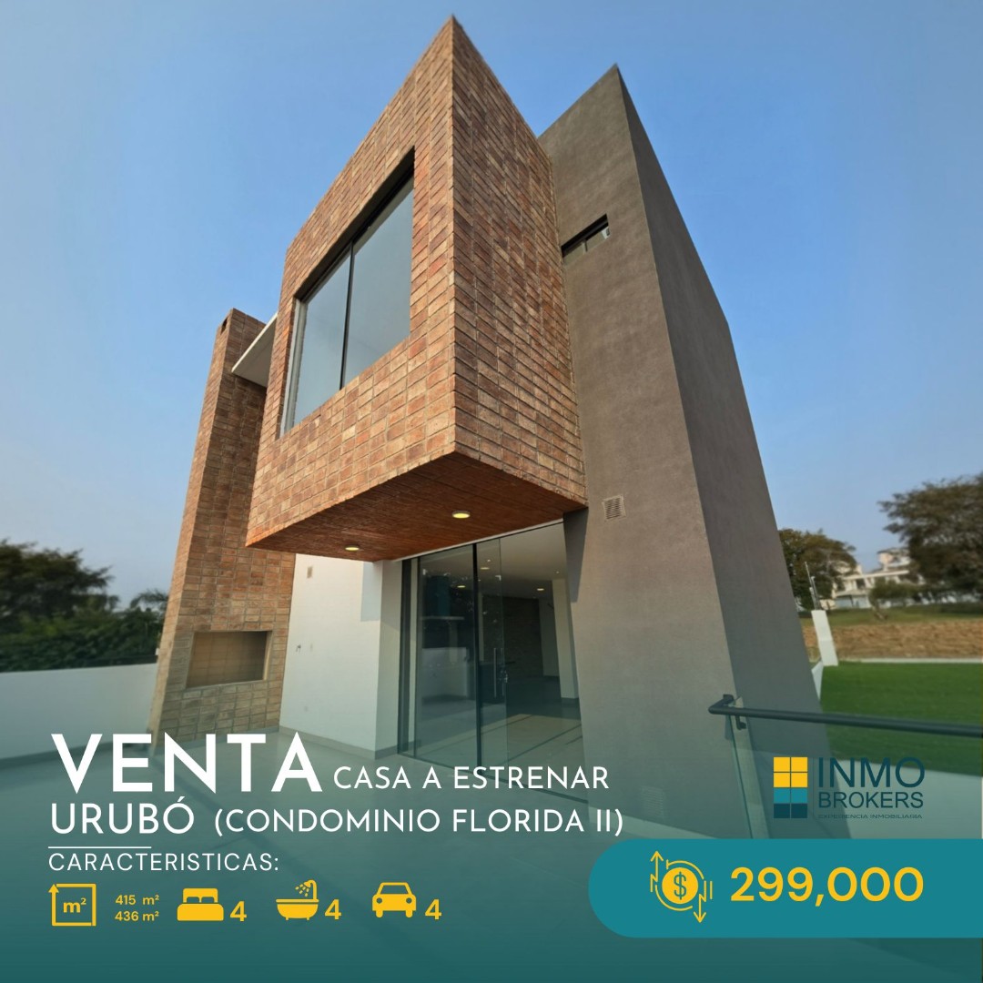 Casa en VentaURUBÓ 
Condominio Florida 2 4 dormitorios 4 baños 4 parqueos Foto 1